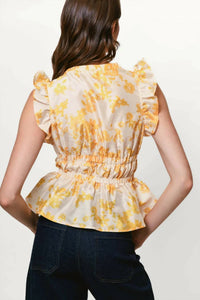 Hutch - Tazz Flutter Sleeves Top