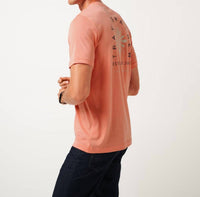 TravisMathew Deco Short Sleeve Tee in terracotta - men's t-shirt - view 4