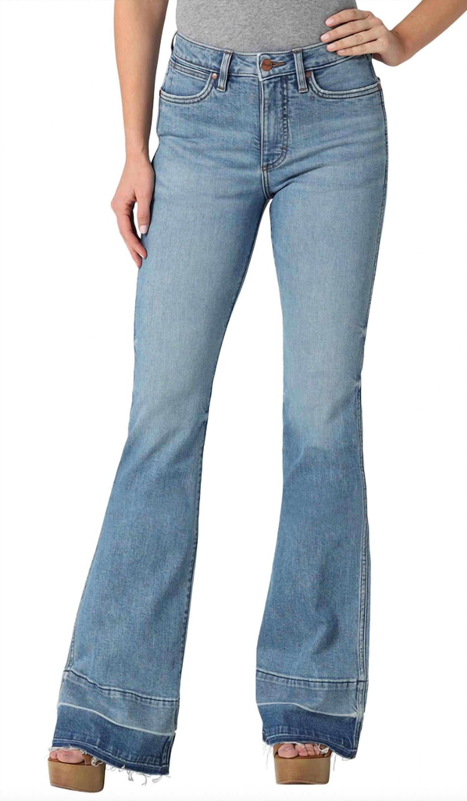 Wrangler - High Rise Retro Green Trouser Jean