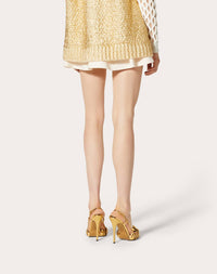 Valentino - Wool Silk Blend Crepe Skort