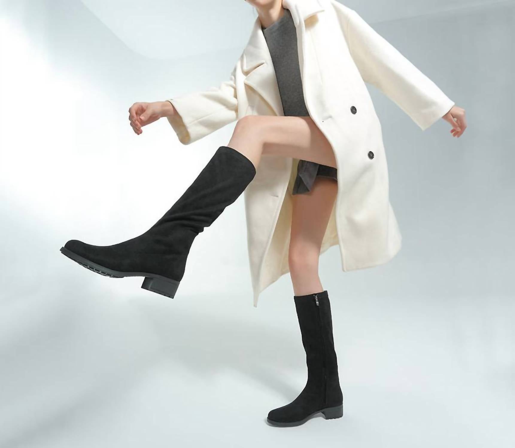 Bussola - Women's Alexis Suede Knee-high Boots