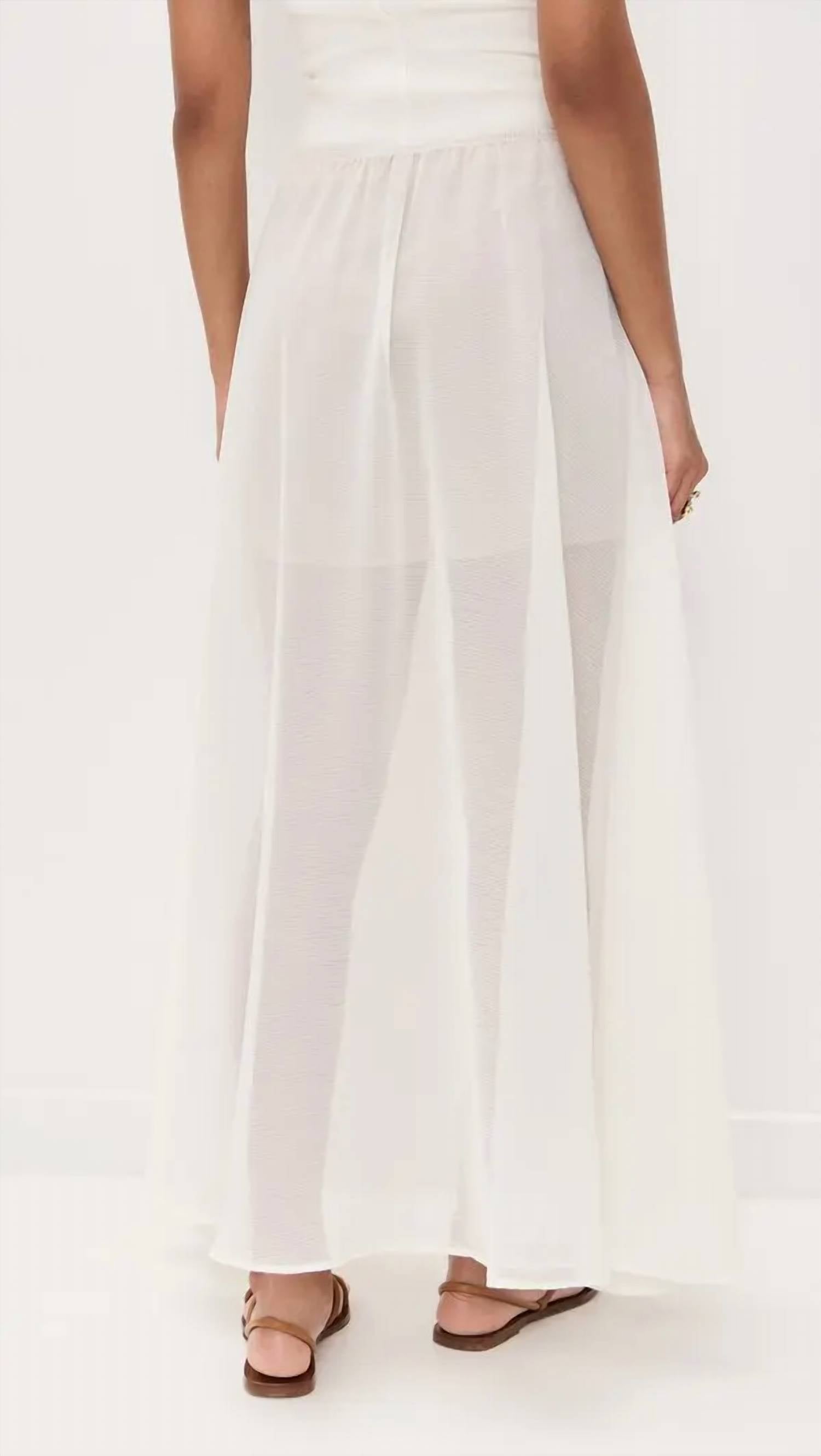 Enza Costa - Crinkled Chiffon Skirt