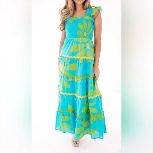 J.Marie - Women's The Indi Tier Ric Rac Midi Dress