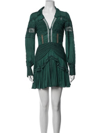 Self-Portrait - Pre-loved Lace Trim Shirt Dress