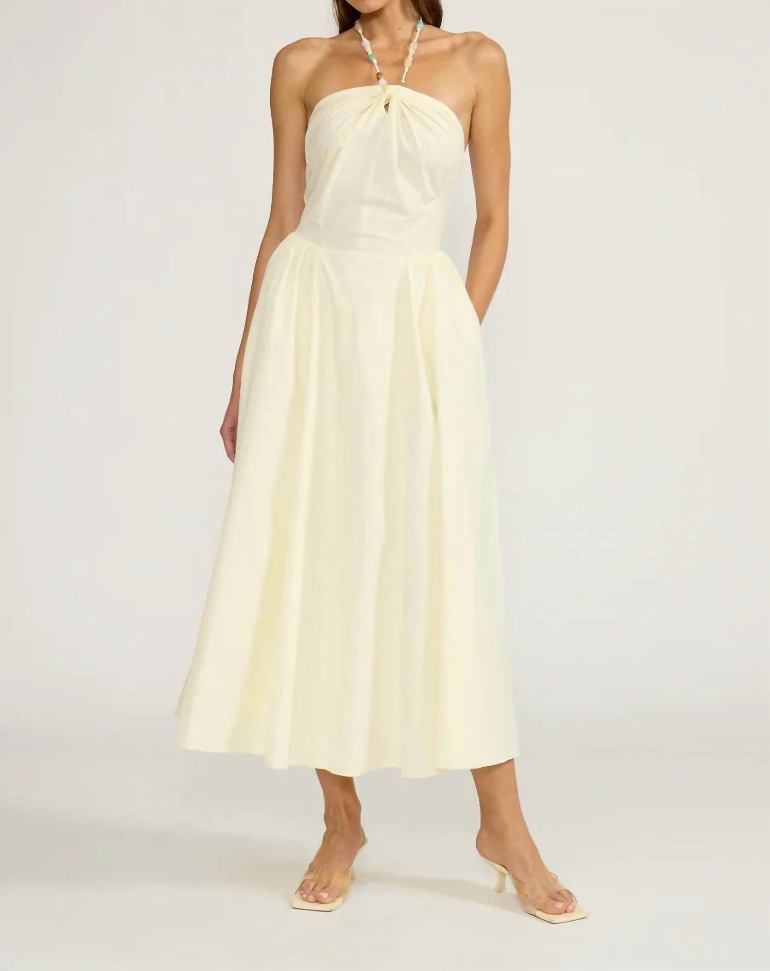 Lucy Paris - Hillary Beaded Halter Dress