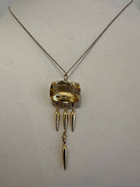 5 Octobre - Collier Vic Necklace With Citrine And Diamonds