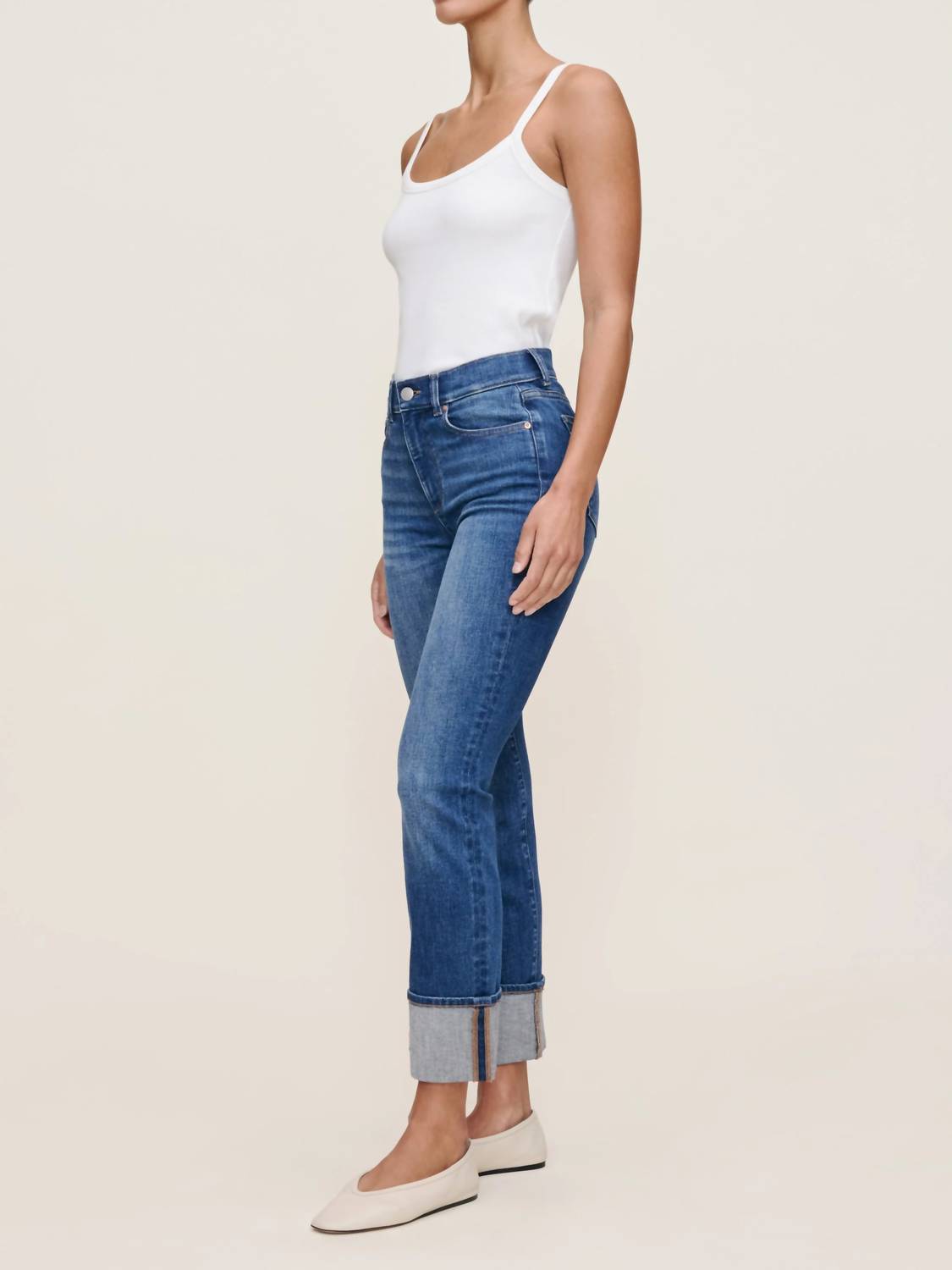 Dl1961 - Women'S - Mara Straight Mid Rise Instasculpt Ankle Jeans