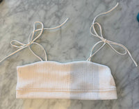 Frankies Bikinis Women's Summer Time Top in white - women's swimwear