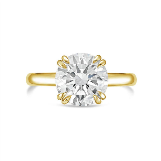 Diana M Jewels - Lab-grown Round-cut 3.00 Ct Diamond Solitaire Ring In Split Claw Setting