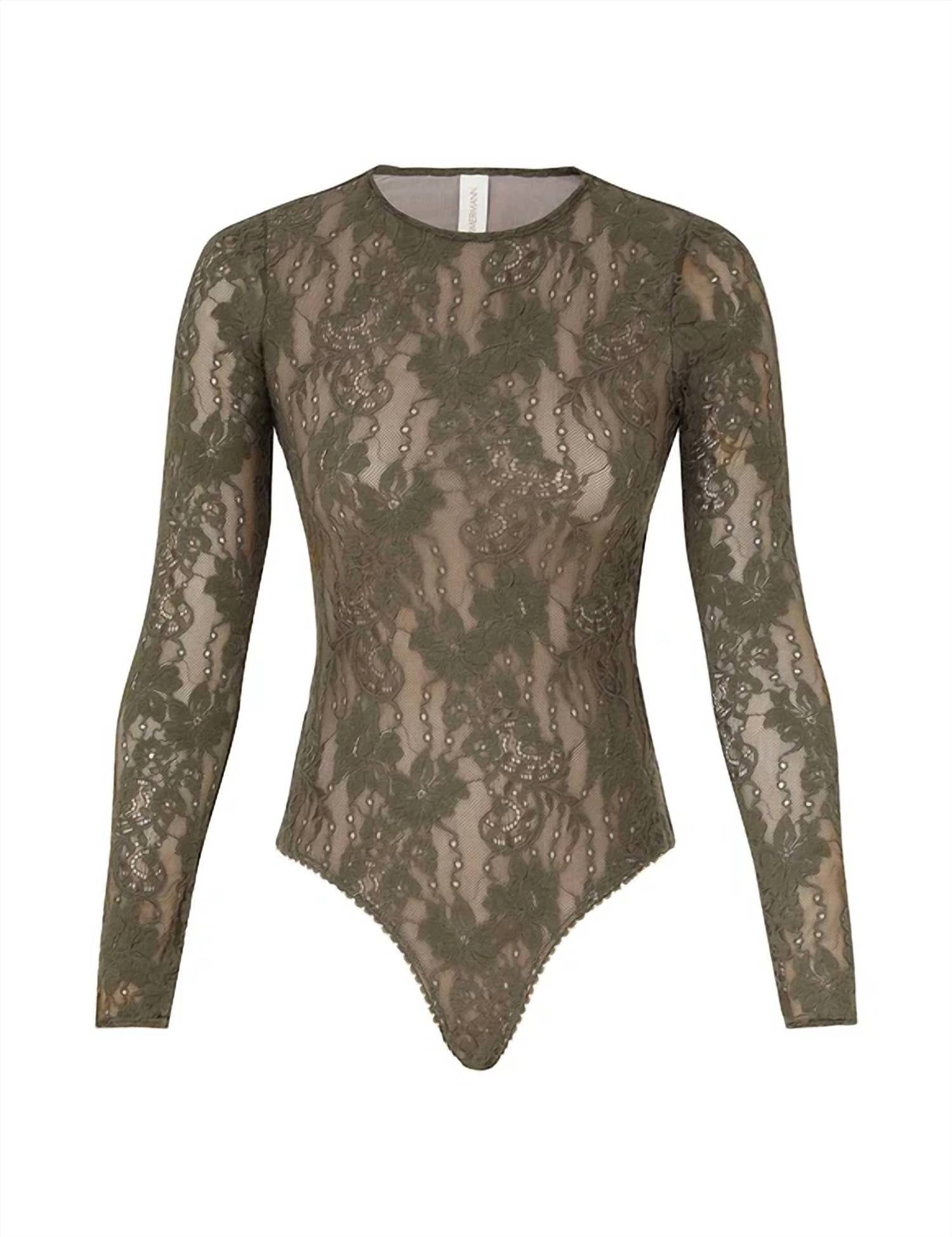 Zimmermann - Long Sleeve Lace Bodysuit
