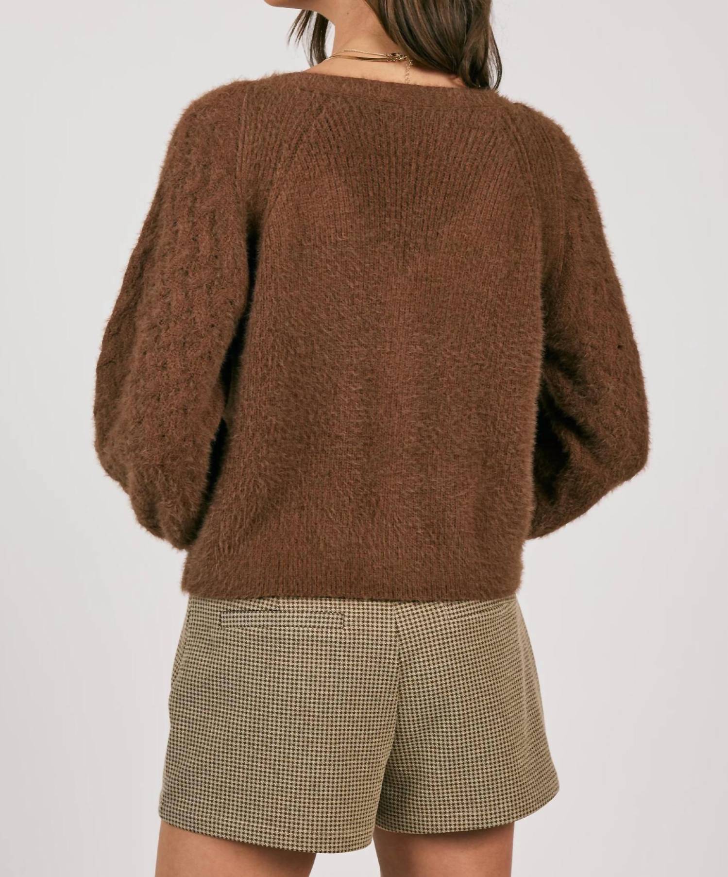 Sage The Label - Sweeping Wind Button Front Cardigan