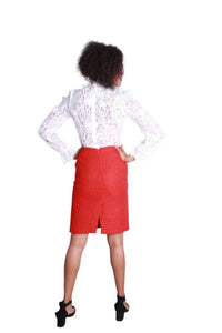 Ina Fashion - Sophia's High Waist Tweed Skirt