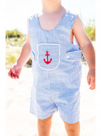 Maddie & Connor Co. - Kids' Anchors Away Jon Jon Romper