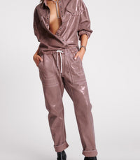 One Teaspoon - Shabbies denim Drawstring jean in Bronzed Chocolate