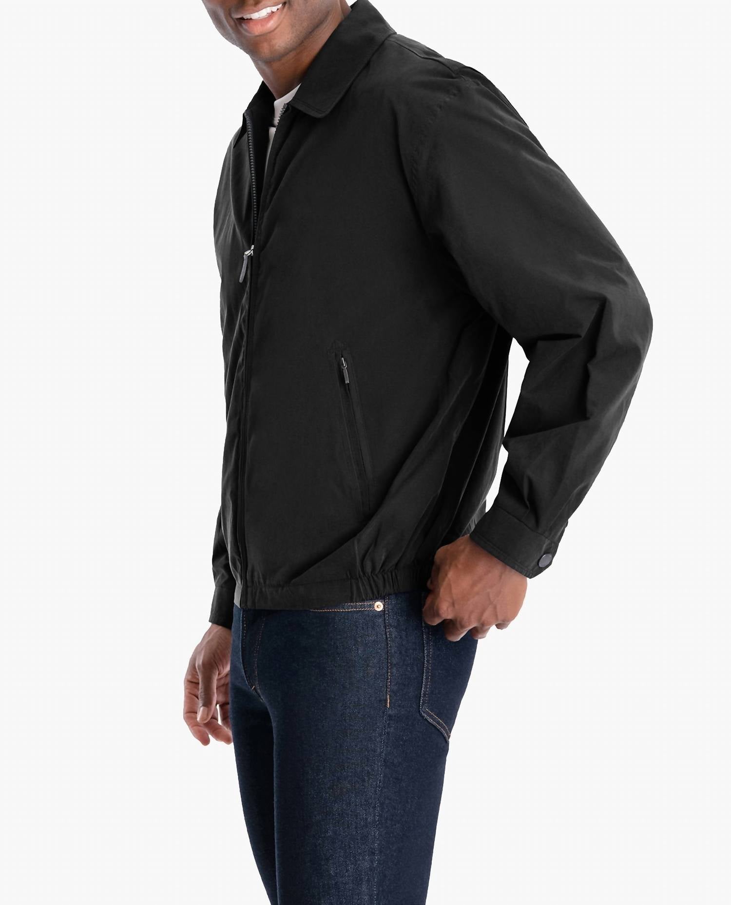 London Fog - Big Men's Auburn Light Weight Zip Front Golf Jacket