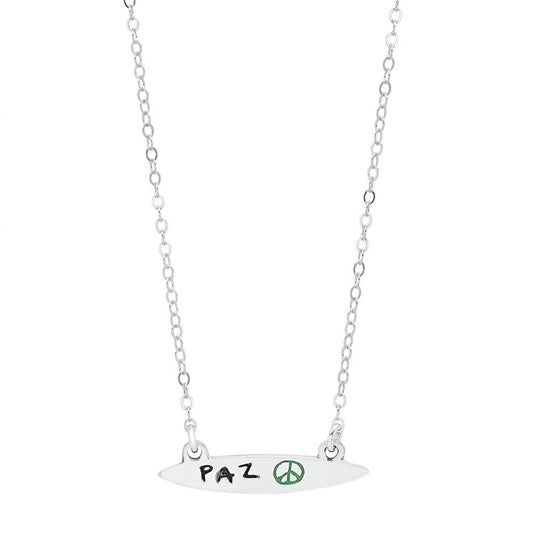 Jessica Elliot - Women's Enamel Small Surfboard Necklace - Paz