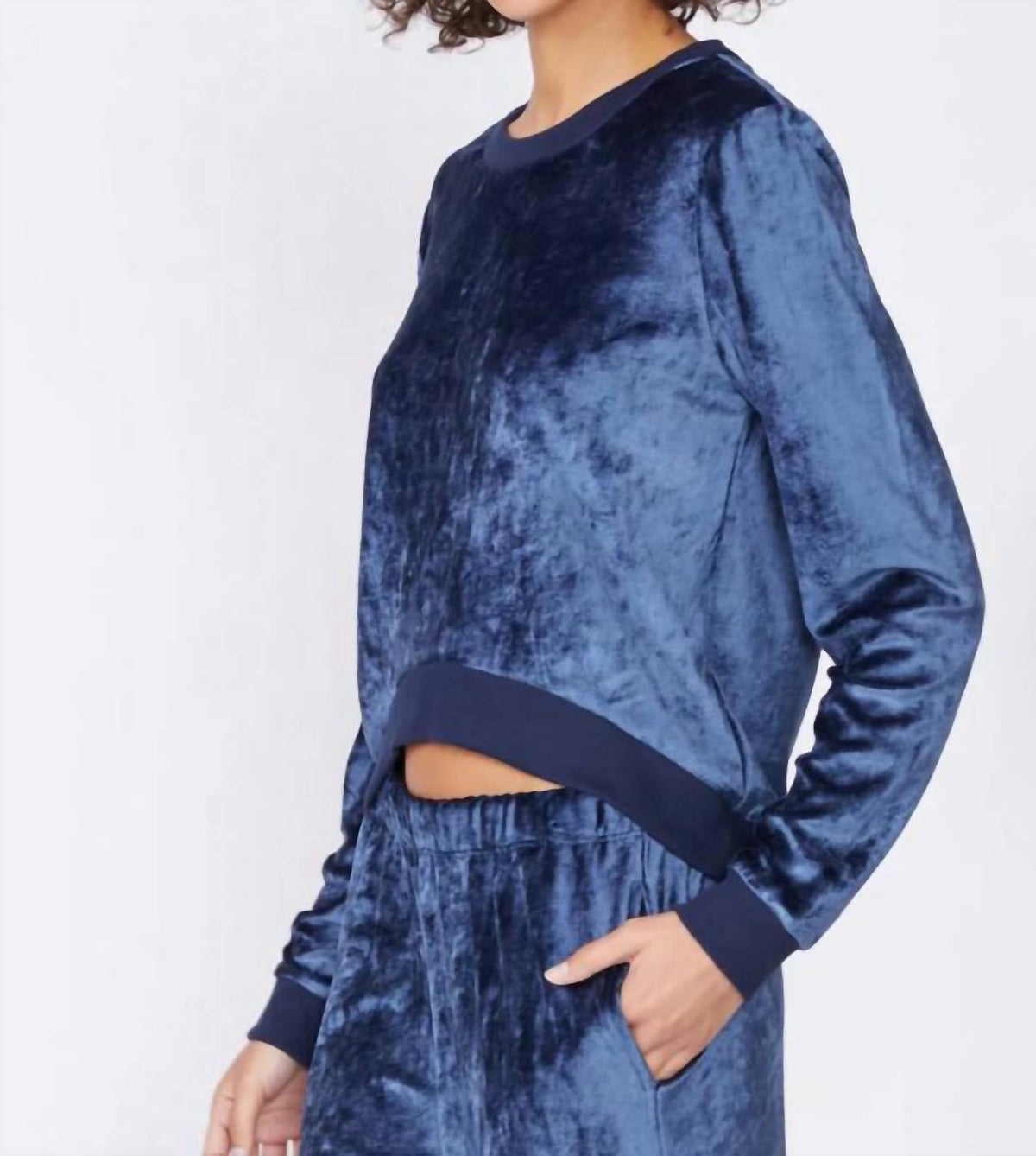 Stateside - Bamboo Velour Cropped Pullover