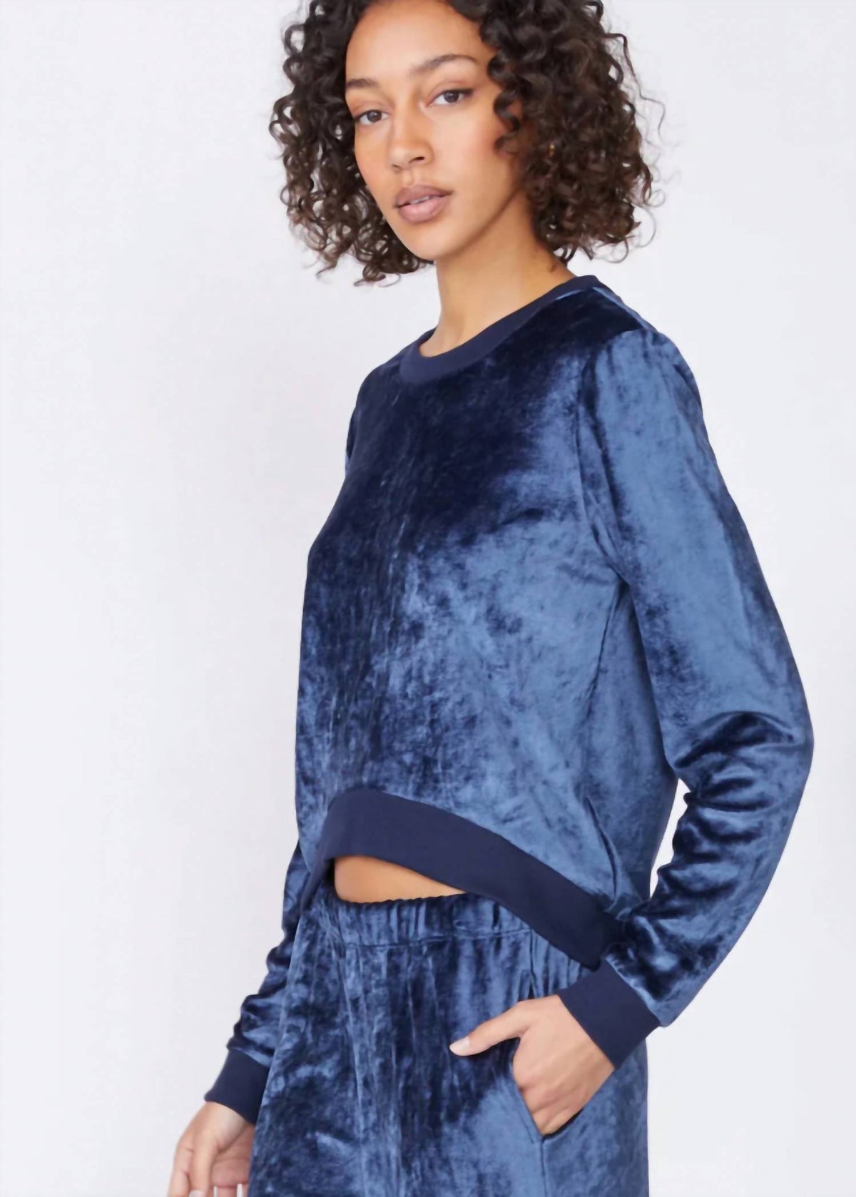 Stateside - Bamboo Velour Cropped Pullover
