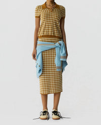 Guest In Residence - Gingham Shrunken Polo