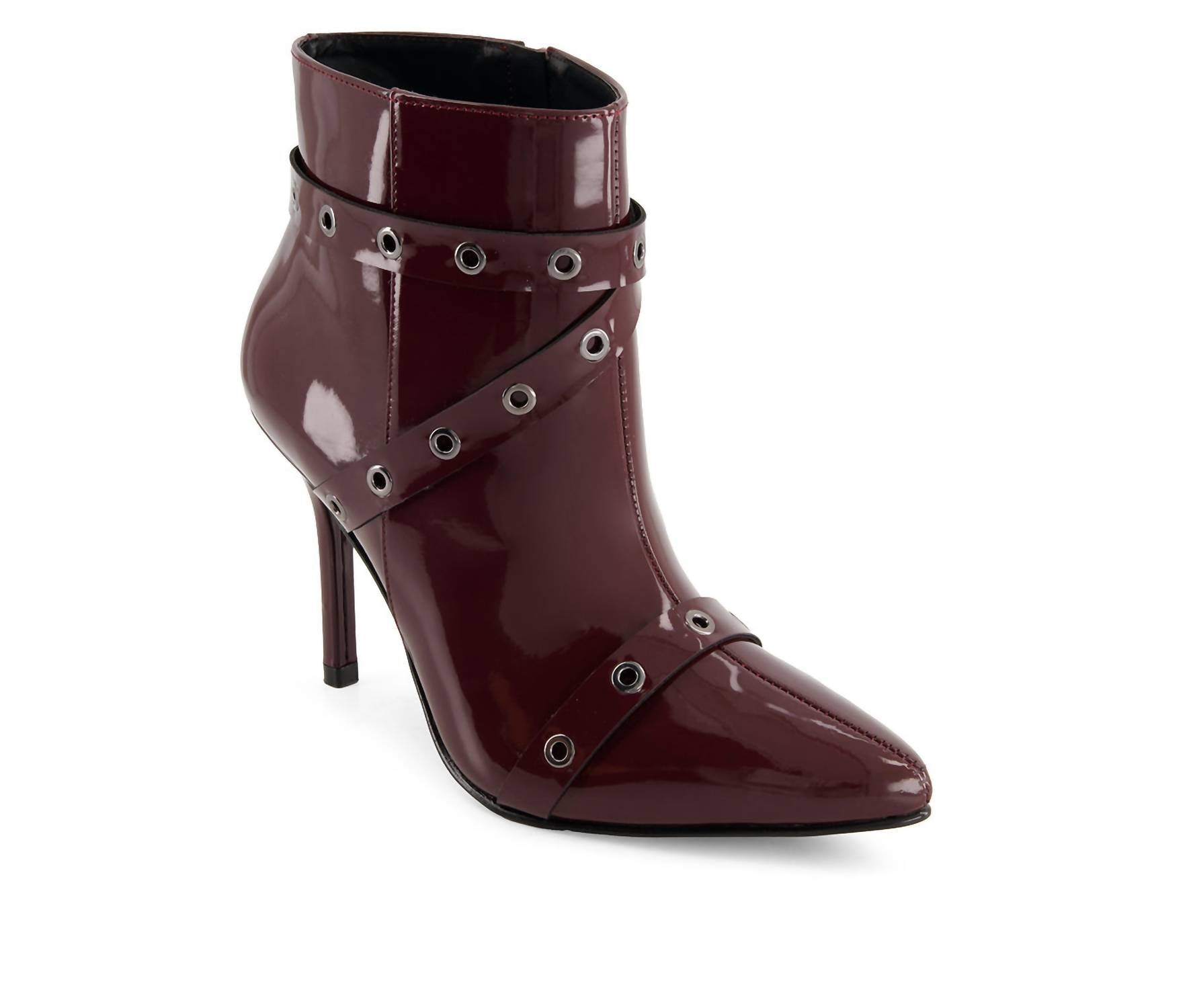 Andrea - Women's Stiletto Riveted Strap Fashion Booties