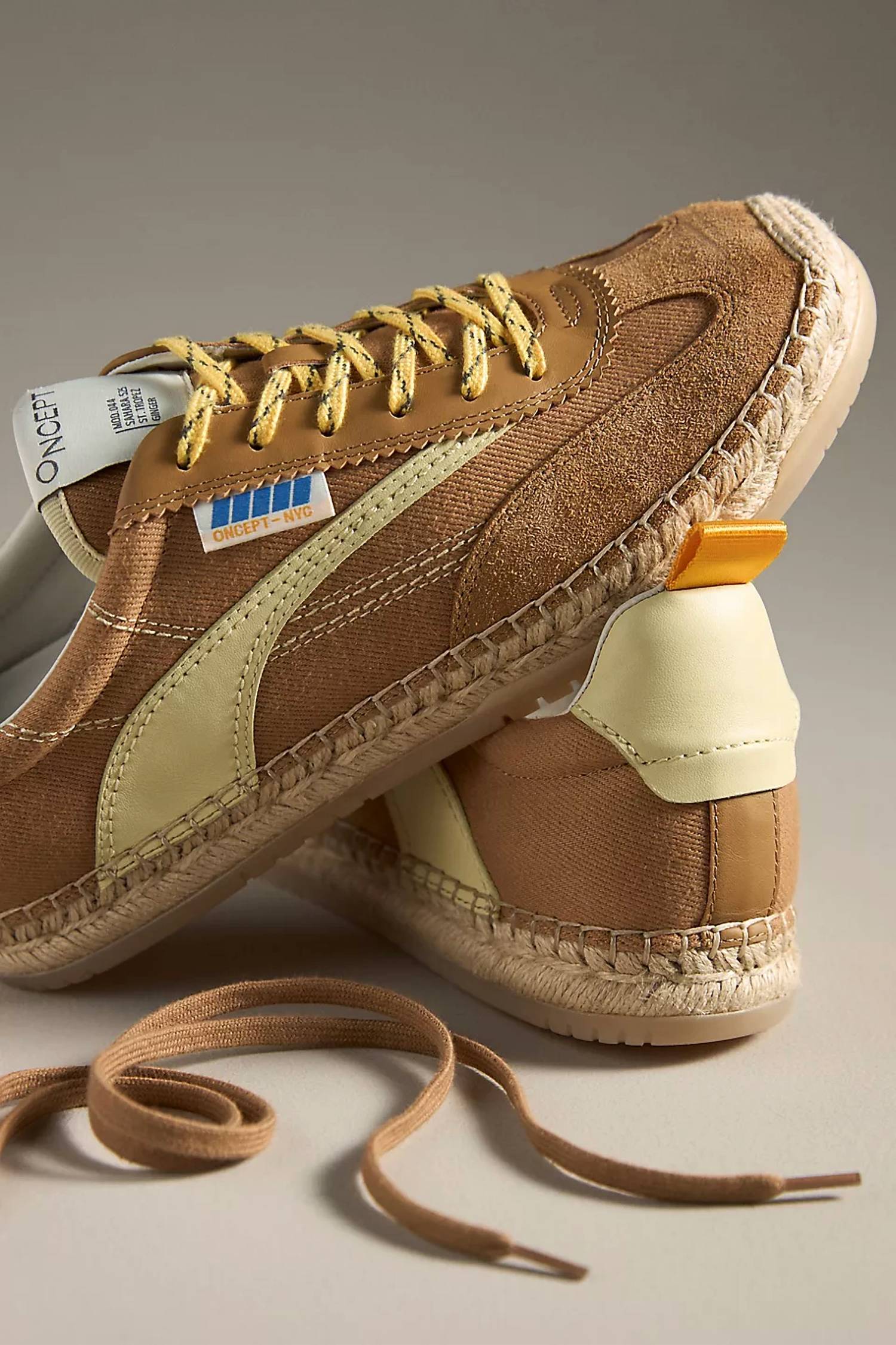 Oncept Women's St. Tropez Espadrille Sneaker in ginger - women's sneaker - detail view