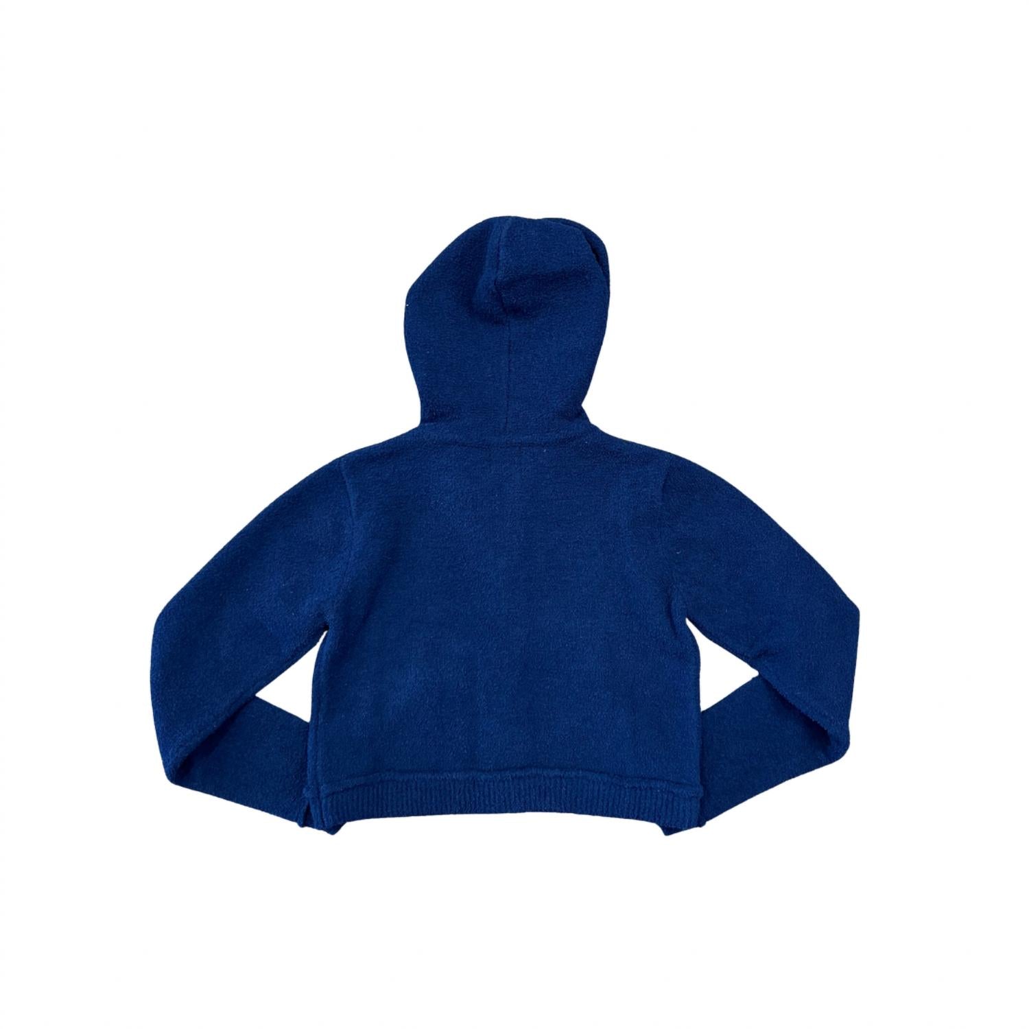Katie J NYC Girls Parker Comfy Zip Hoodie in navy - item - alternate view