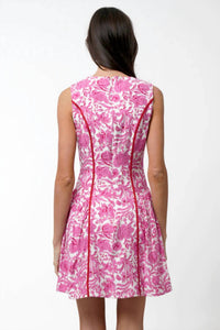 Adelyn Rae - Kendra Floral Scalloped Mini Dress
