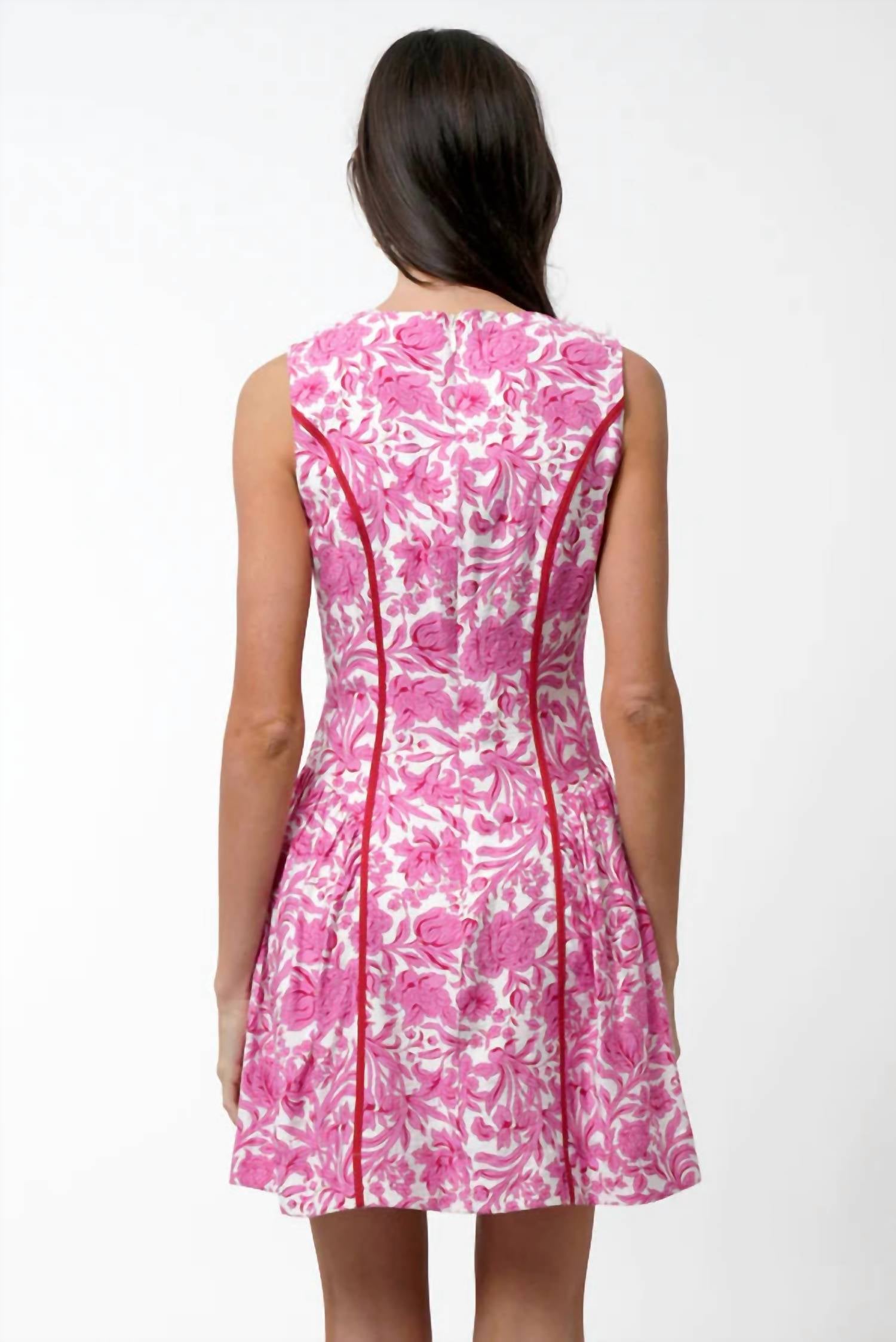 Adelyn Rae - Kendra Floral Scalloped Mini Dress
