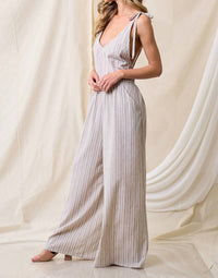 Saints & Hearts - Fay Linen Blend Jumpsuit