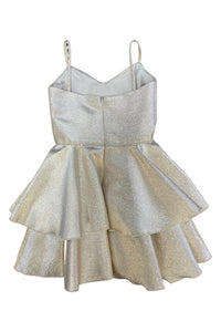 Dolls & Divas Couture - Girls' Platinum Shimmer Tinsley Dress