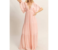 Hyfve - Flutter Sleeve Maxi Dress