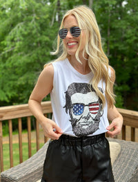 Stewart Simmons - Abe Sequin Muscle Tank Top
