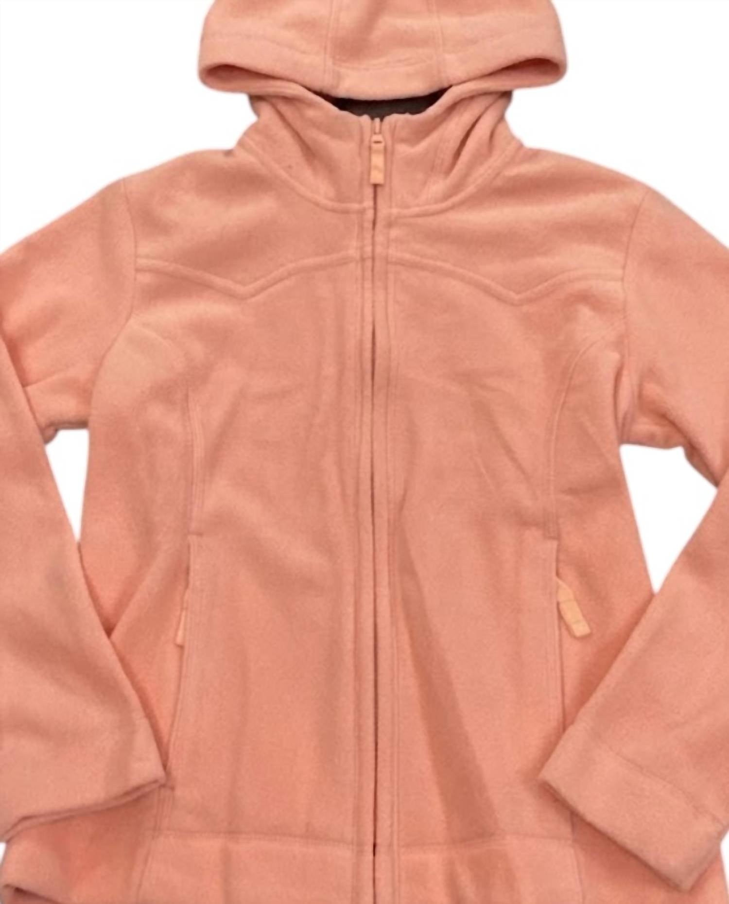 ROPER Women's Long Sleeves Zip Jacket in peach - women's top - detail view