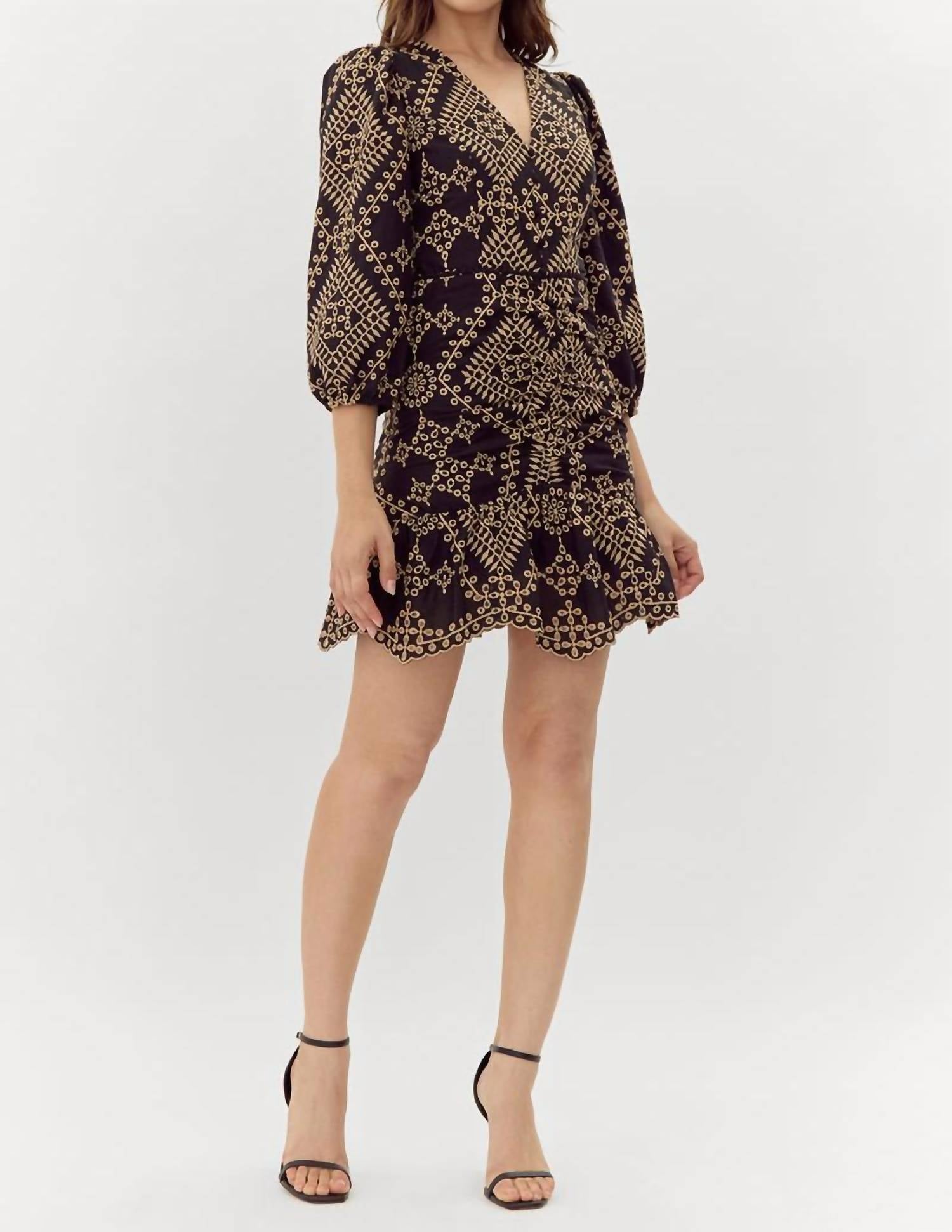Adelyn Rae - Poppy Embroidered Mini Dress