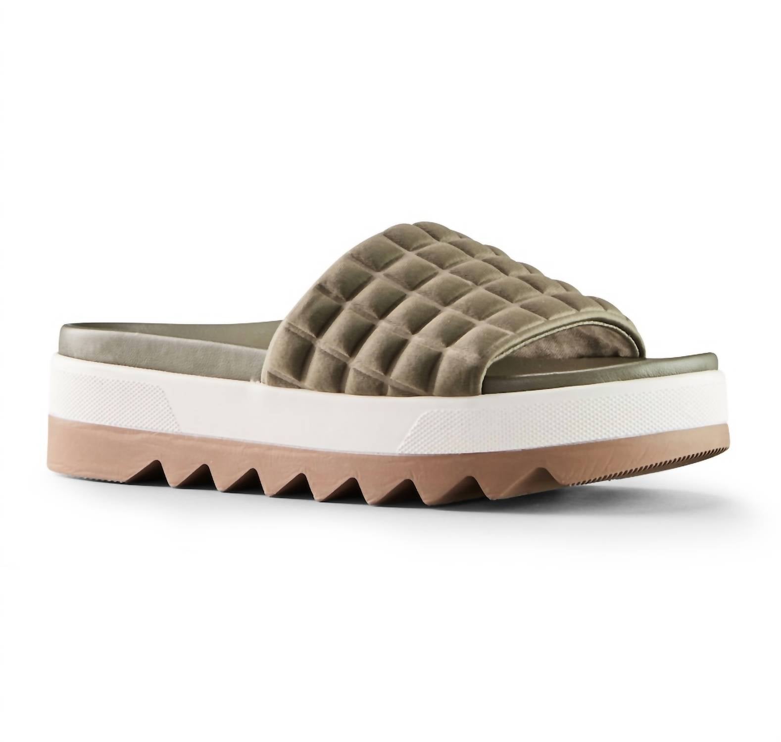 Cougar - Women's Perla Embossed Lycra Slide Sandal