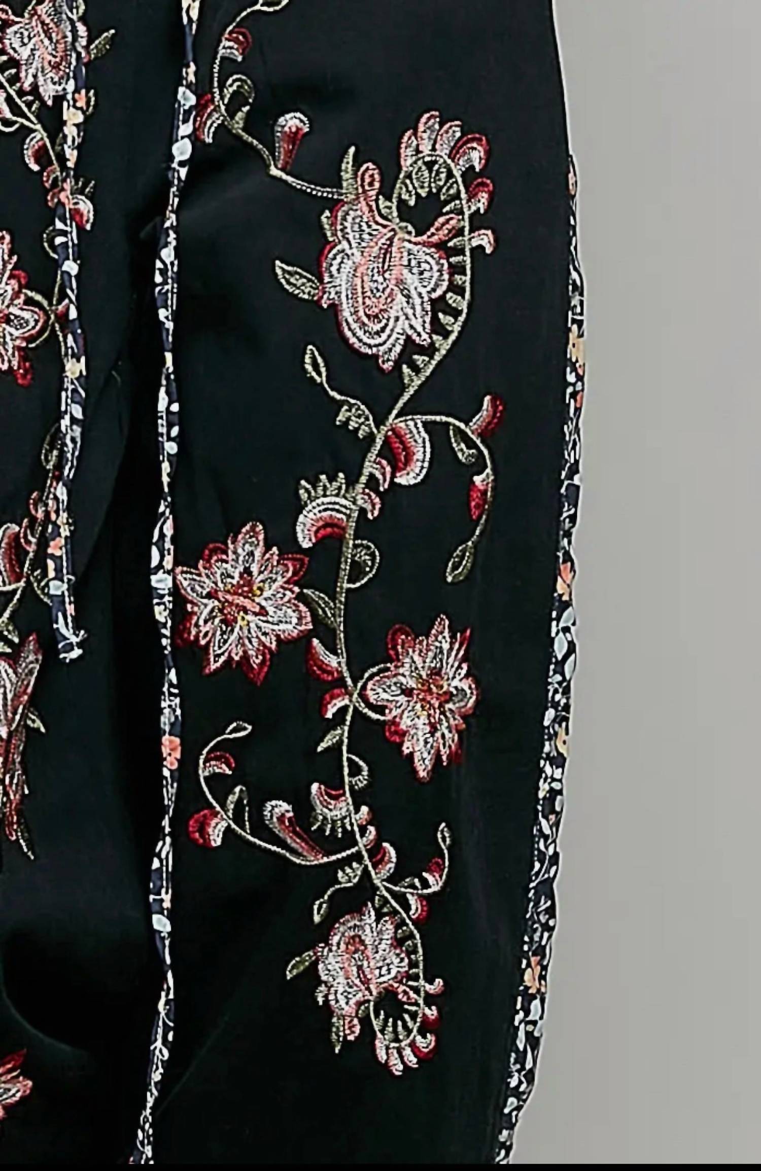 POL Floral Pants in black - women's pants - view 6
