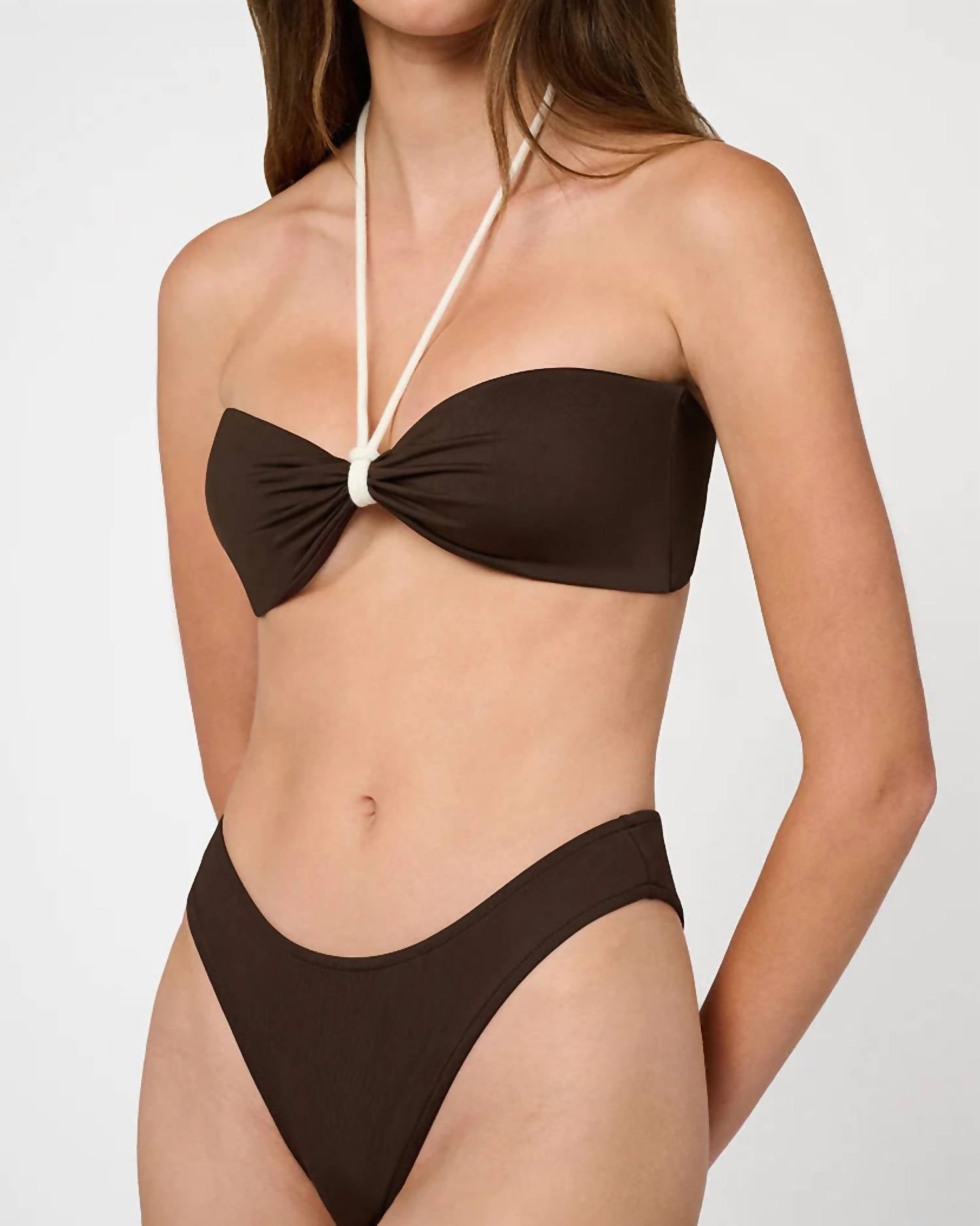 We Wore What - Rope Tie Halter Bikini Top