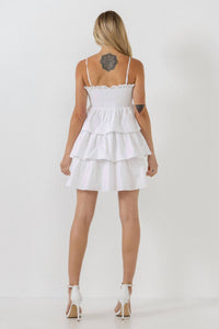 Endless Rose - Spaghetti Smocked Tiered Mini Dress