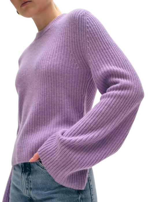 White + Warren - Fluted Sleeve Sweater