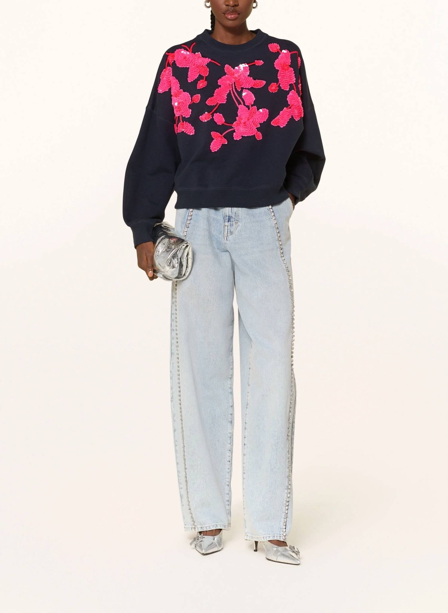 Essentiel Antwerp - Jawel Rhinestone Barrel Jeans