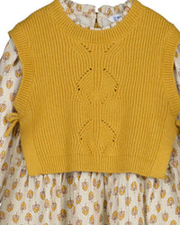 Mayoral - Girls' Knitted Vest Dress