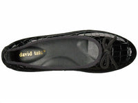 David Tate Women's Glow Ballet Flat in black croco - women's flats - view 4