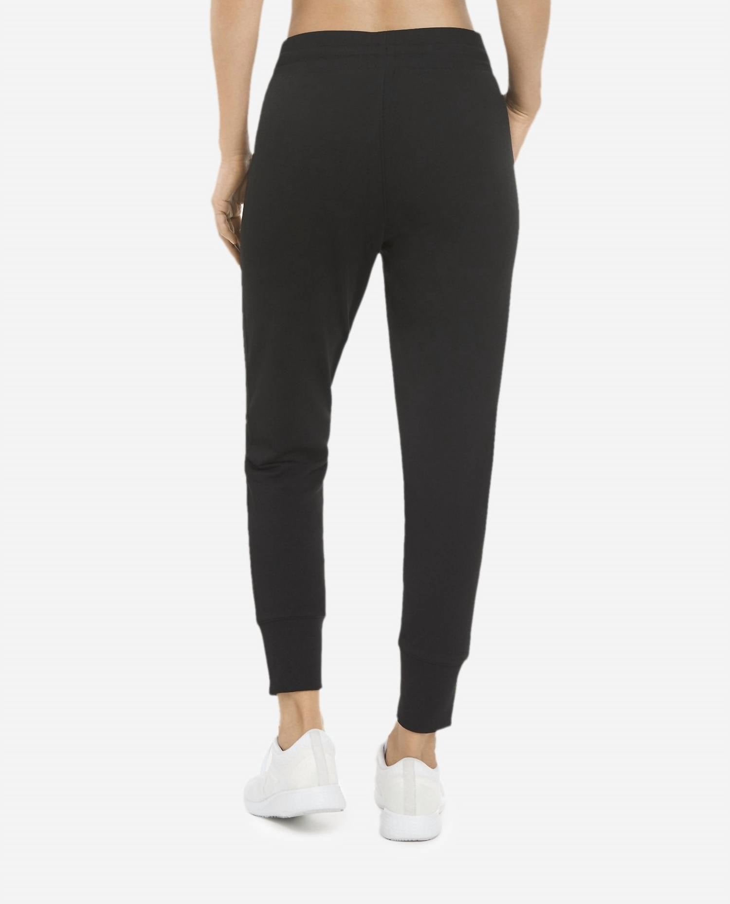 Danskin Sustainable Soft Touch Jogger in black salt - women's pants - detail view