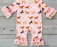 Pete + Lucy - Girls I Love Horses Romper