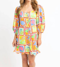 Karlie - Fruit Gauze Scallop Dress