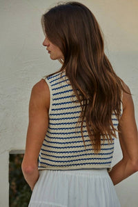 By Together - Winslet Button Down Vest Top