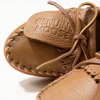 MINNETONKA Women's Moosehide Kilty Loafers in natural - women's flats - view 6