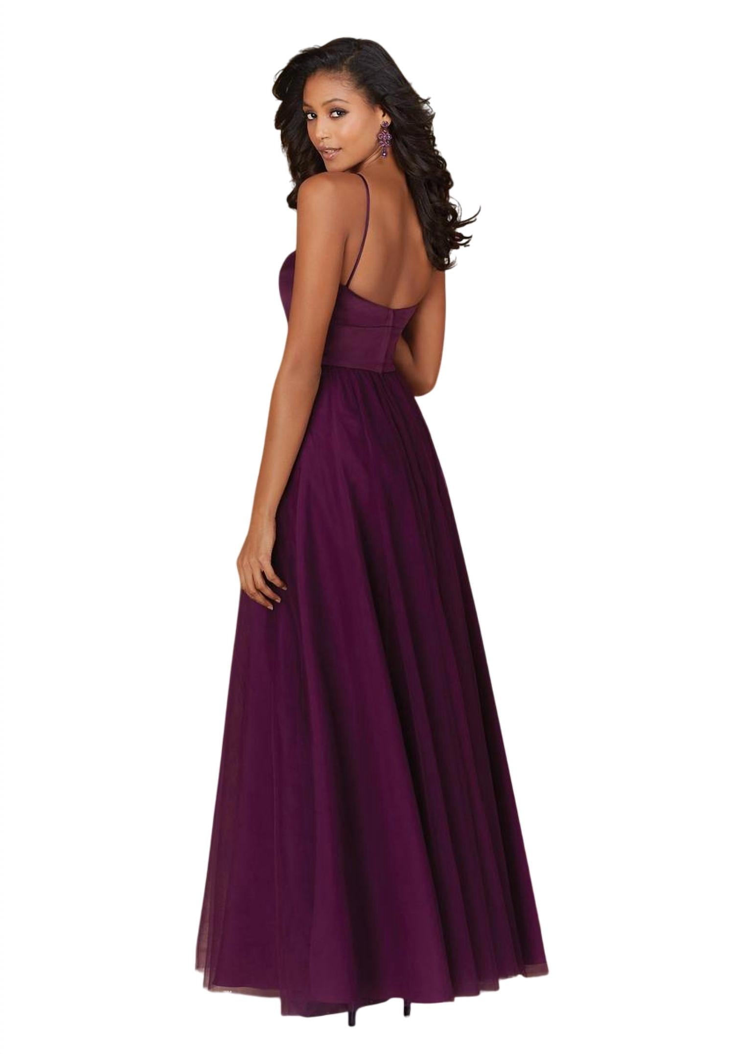 Tulle Affairs By Mori Lee - Satin Bodice Tulle Skirt Prom Dress