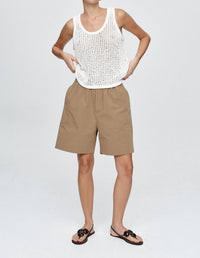 Marle Nova Top in blanc - women's tank top - alternate view