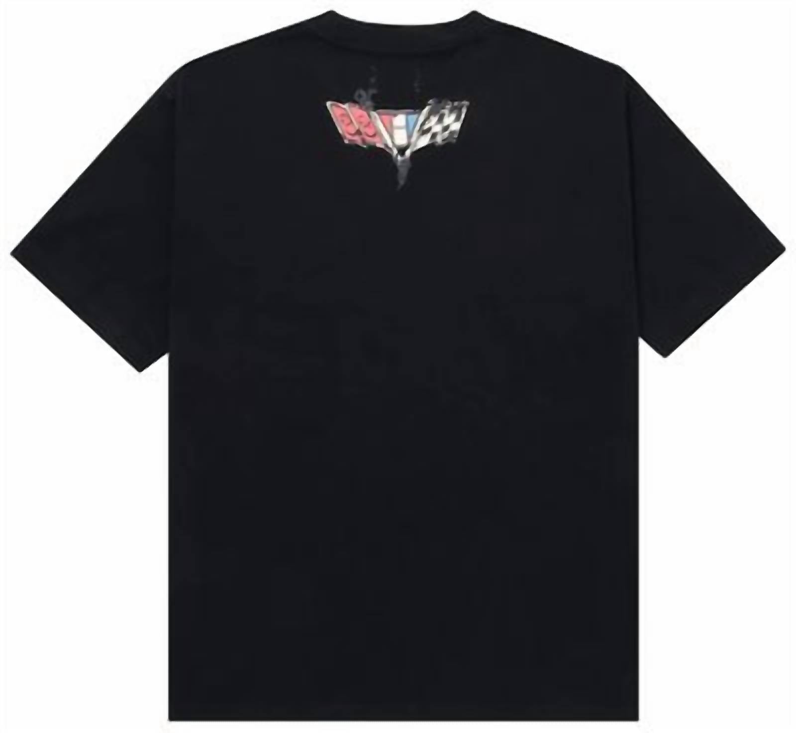 HONOR THE GIFT Men's Persistance Race Tee in black - men's t-shirt - detail view